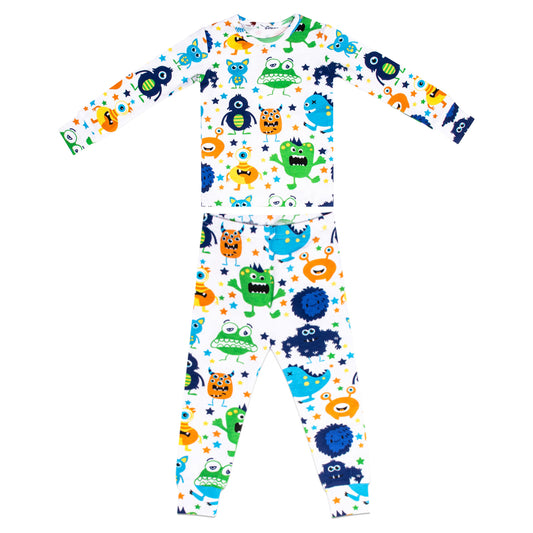 Sleeping Baby Monster Madness Two-Piece Pajama Set