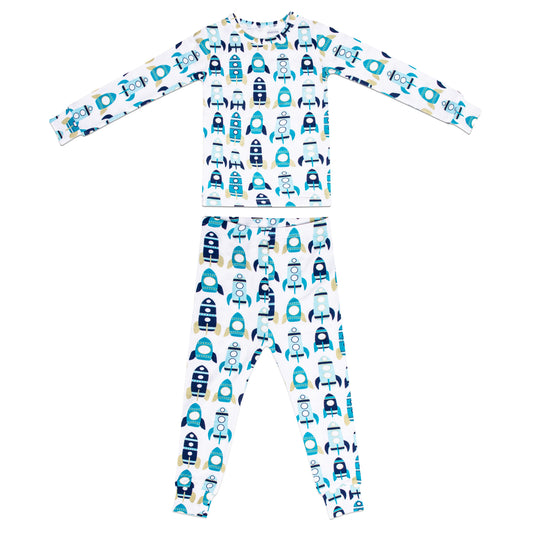 Sleeping Baby Rocket Two-Piece Pajama Set
