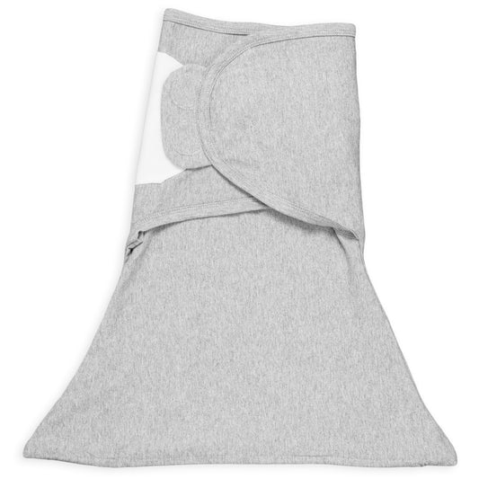 Sleeping Baby Zippy Swaddle safe sleep cotton swaddle Classic Heather