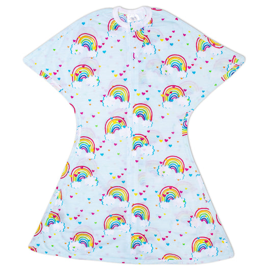 Sleeping Baby Rainbows Zipadee-Zip Swaddle Transition - Lightweight