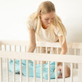 Load image into Gallery viewer, Baby in Crib Wearing EverSoft Bamboo Zipadee-Zip Sea Glass